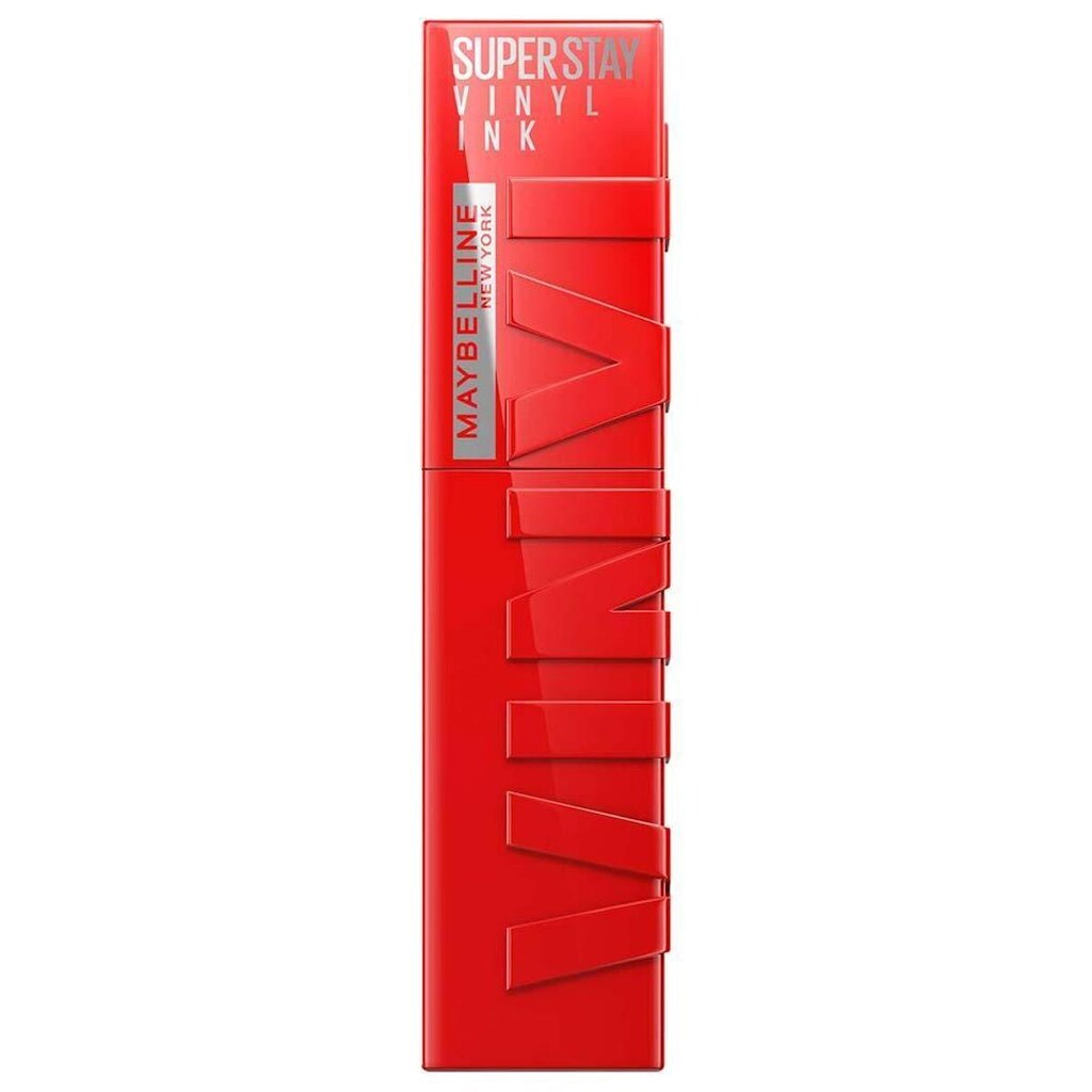 Batom Labial Maybelline SuperStay Vinyl Ink Red- Hot