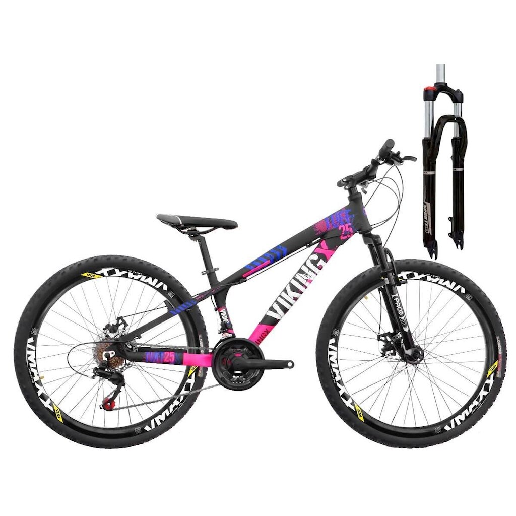 Bicicleta Aro 26 VikingX Tuff25 27v Freio Hidráulico e Trava