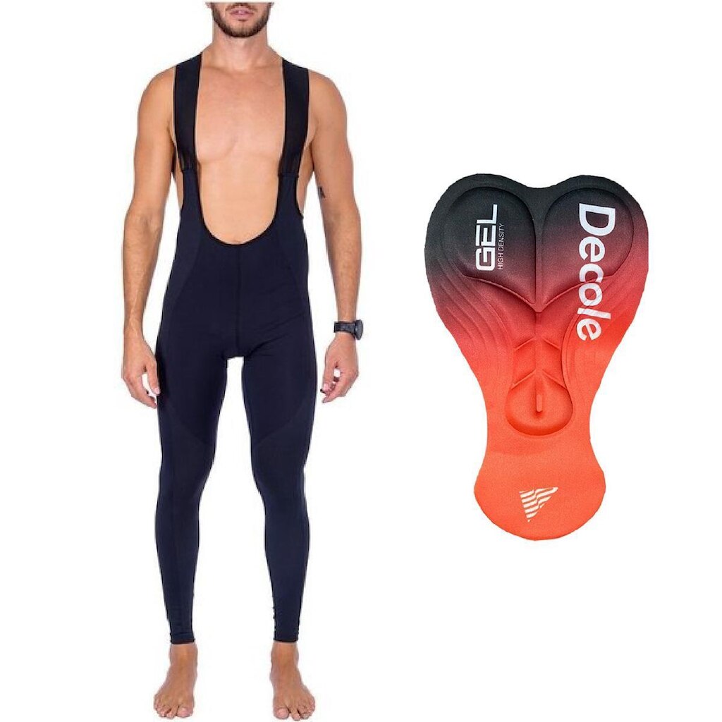 Bretelle Longo Bike Ciclismo Forro Gel 3d Mtb Unissex Decole