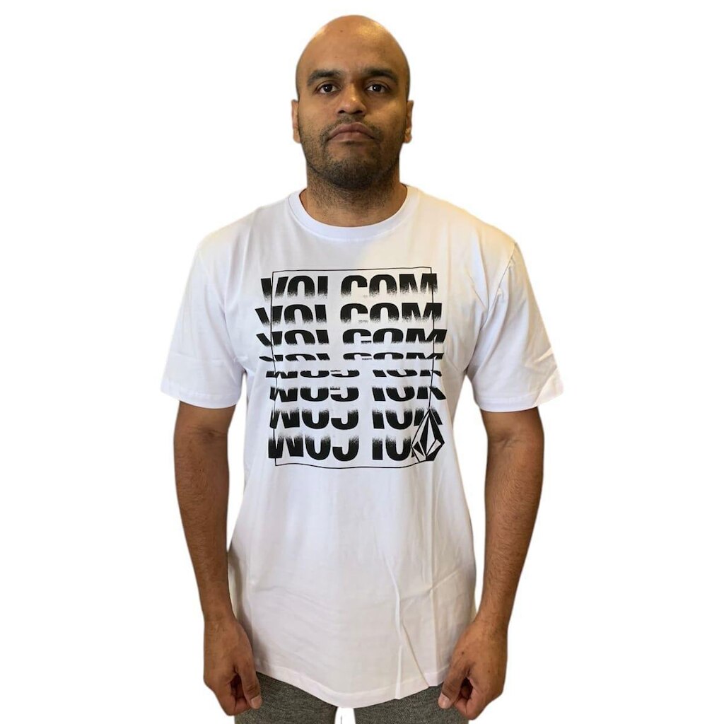Camiseta Volcom Silk Frontal Flip Thru Original Masculina