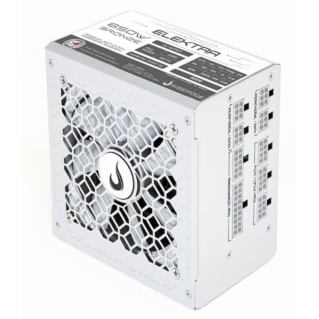 Fonte Gamer Rise Mode Elektra, 650W, Bronze, Full Modular, PFC Ativo, - RM-PSU-ELKM-650-W