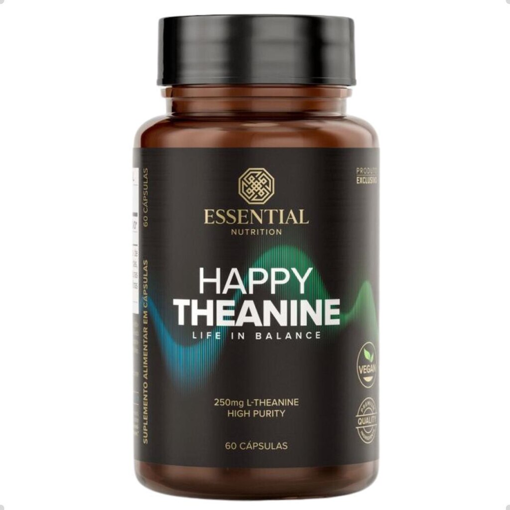 Happy Theanine Life In Balance 250mg 60 Capsulas Essential