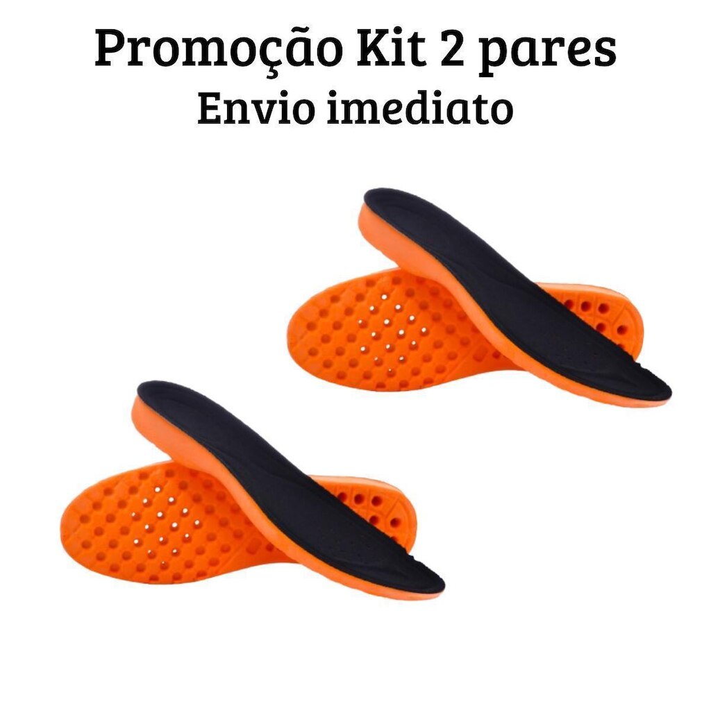 Kit 2 Palmilhas Ortopédica em Gel para Esporão Dores nos Pés
