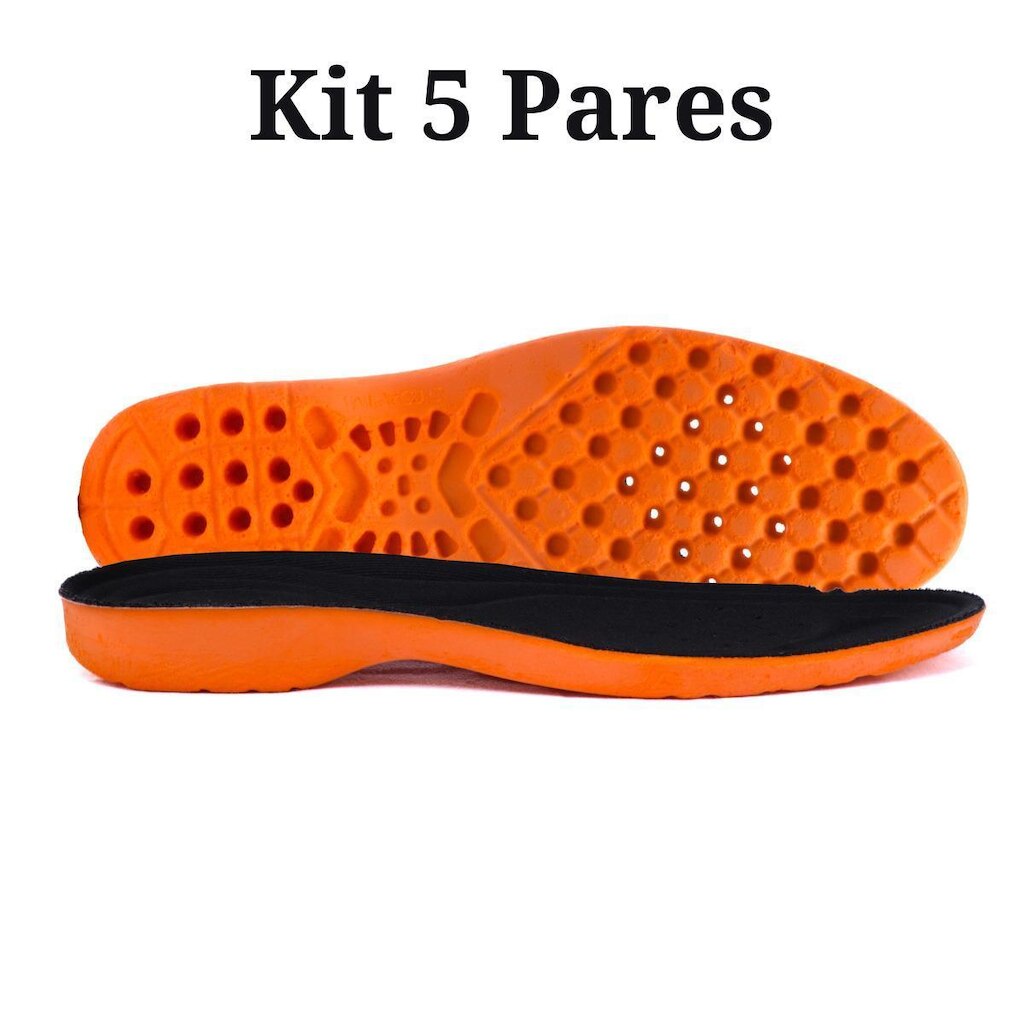 Kit 5 Palmilhas em Gel para Quem Trabalha até 10 Horas em Pé