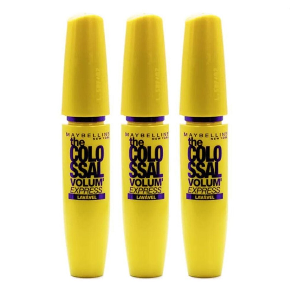 Maybelline Colossal Volum’Express Kit - 3 Máscara para Cílios Lávavel Kit