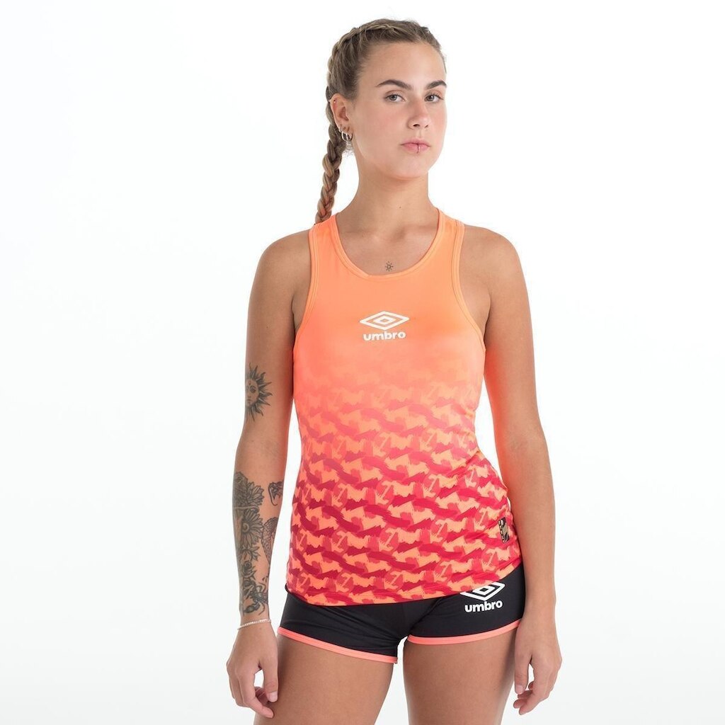 Regata Feminina Umbro Futevolei Graphic Camuflage