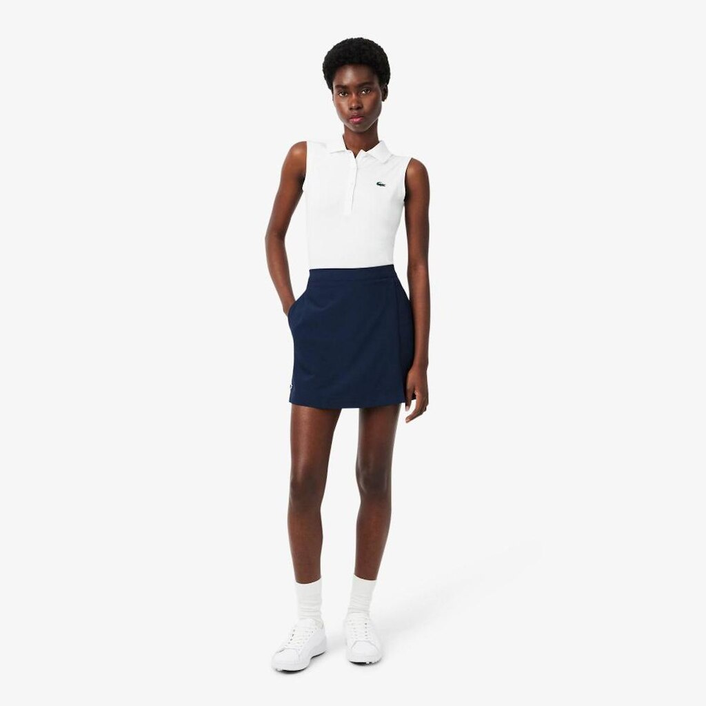 Saia-Short Lacoste De Golfe Ultra Dry Stretch Feminina