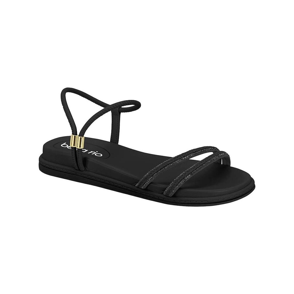 Sandália Beira rio 8467.103 Anabela Casual baixinha leve Feminino