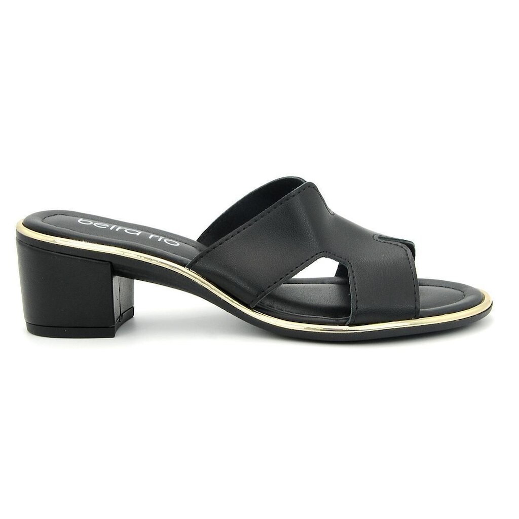 Tamanco Beira Rio 8379.251 Salto Grosso Baixo Leve Feminino
