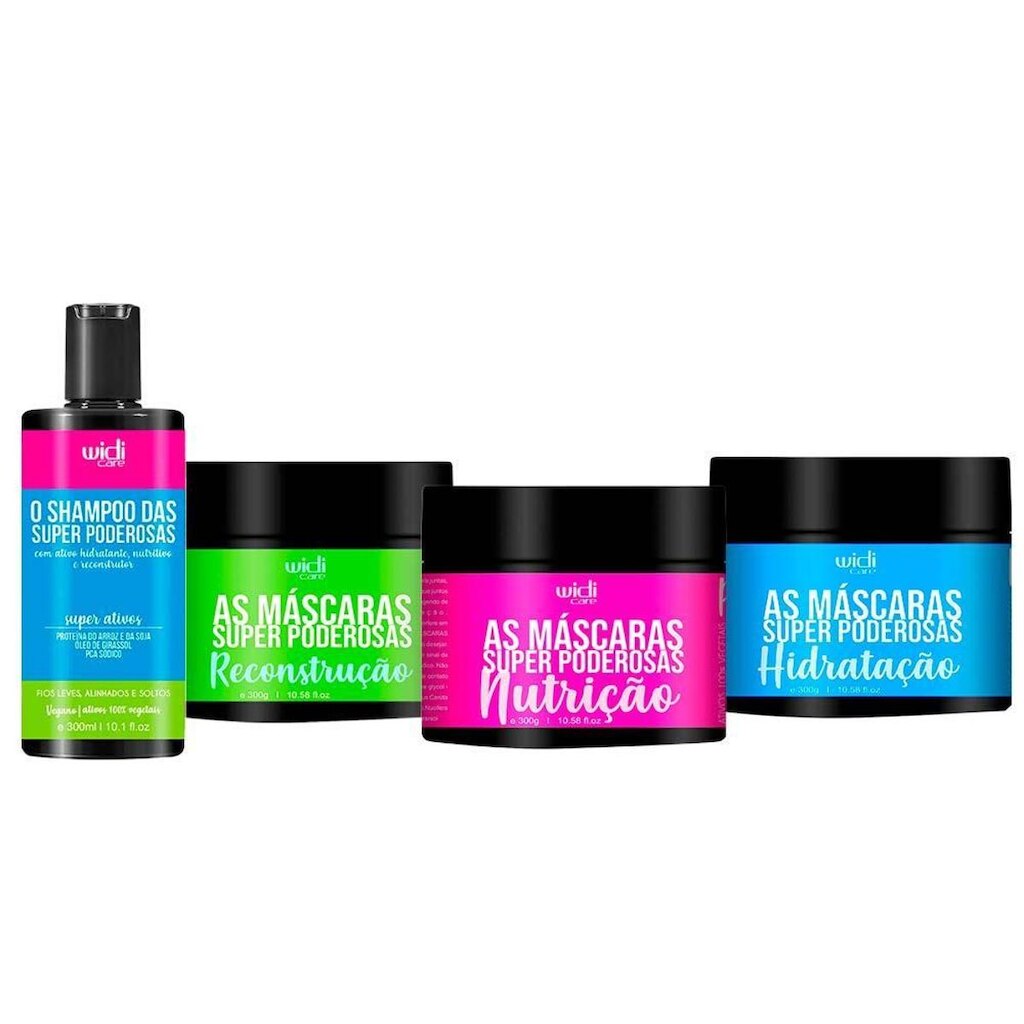Widi Care Kit As Mascaras Super Poderosas + Shampoo Kit